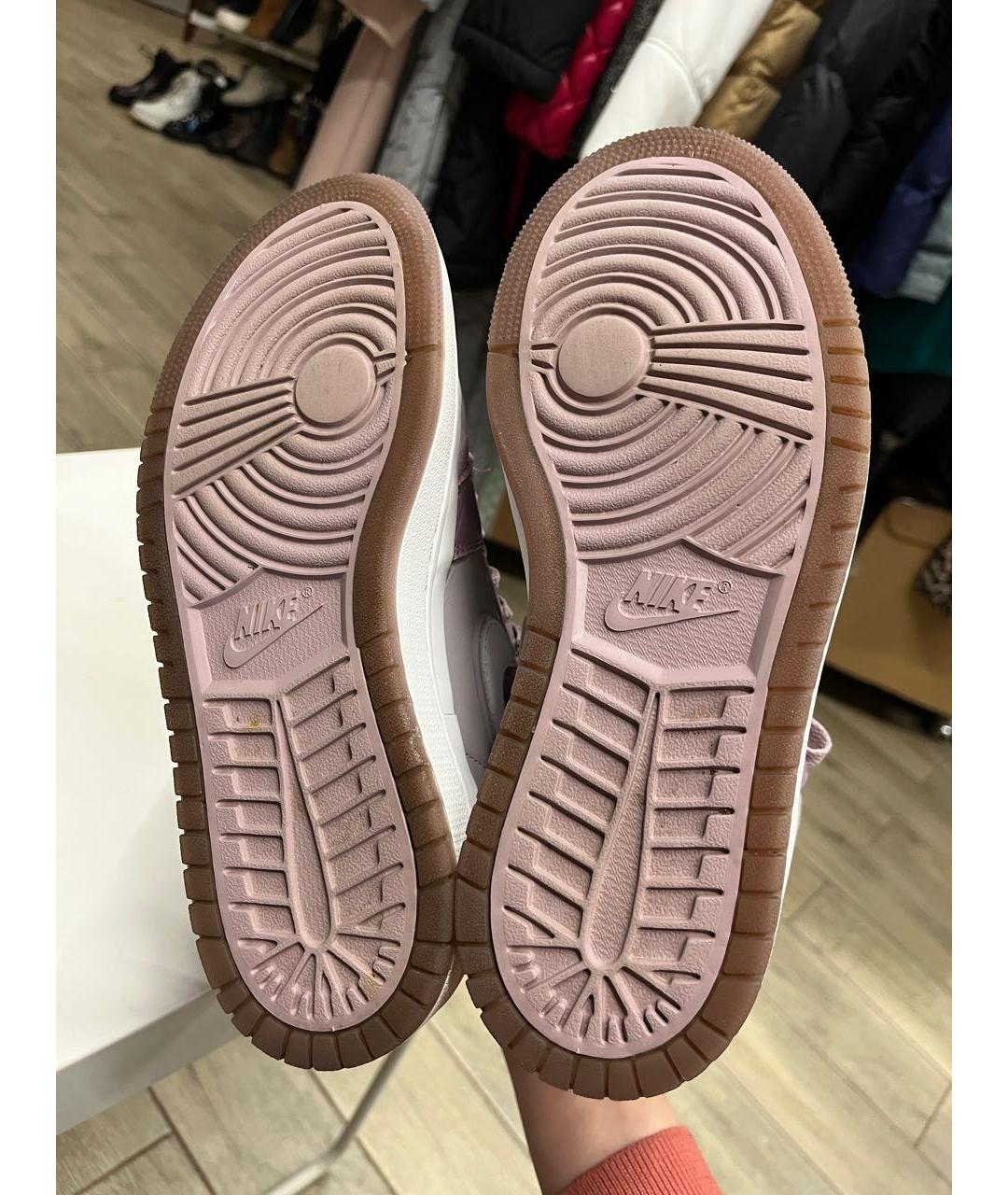 JORDAN Розовые кожаные кроссовки, фото 6