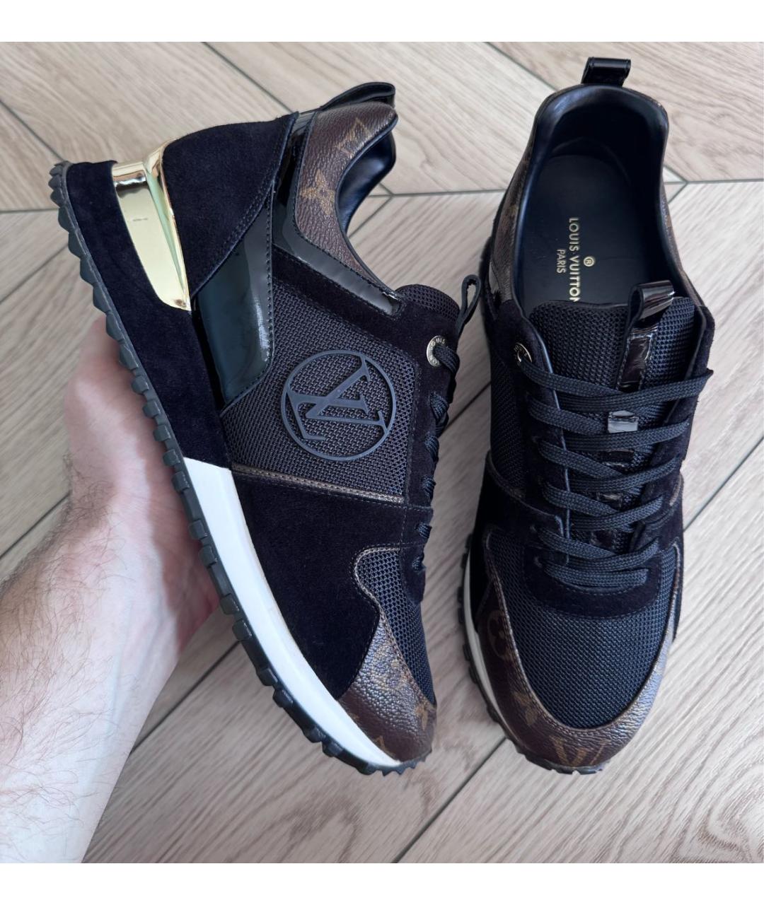 LOUIS VUITTON Черные кроссовки, фото 2