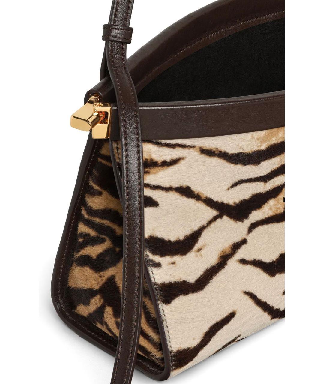 ALAIA Бежевая кожаная сумка через плечо, фото 3