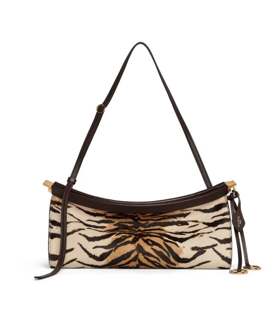 ALAIA Бежевая кожаная сумка через плечо, фото 1