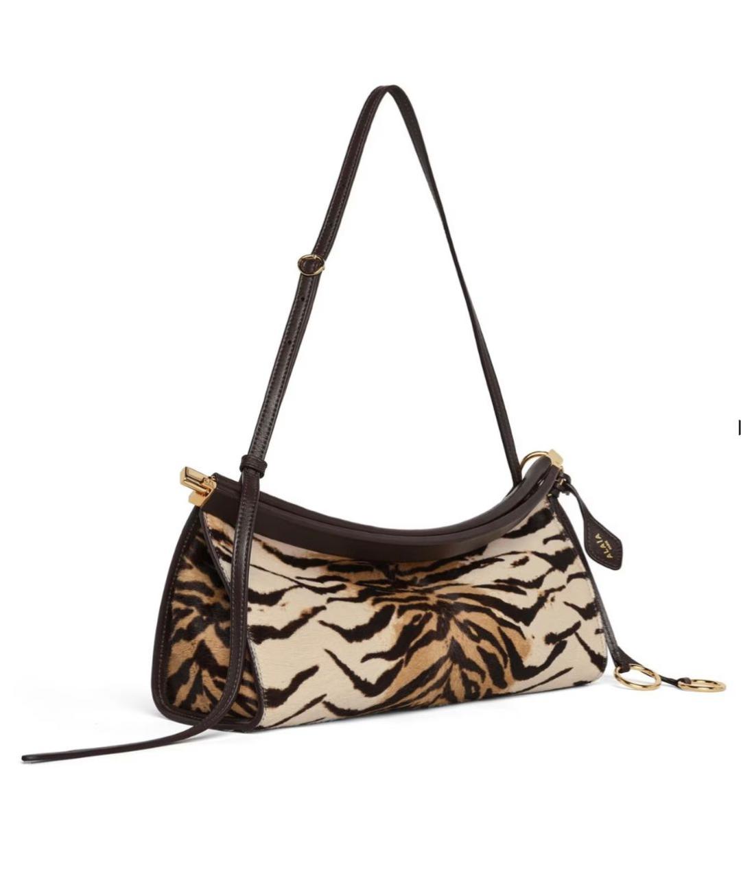 ALAIA Бежевая кожаная сумка через плечо, фото 2