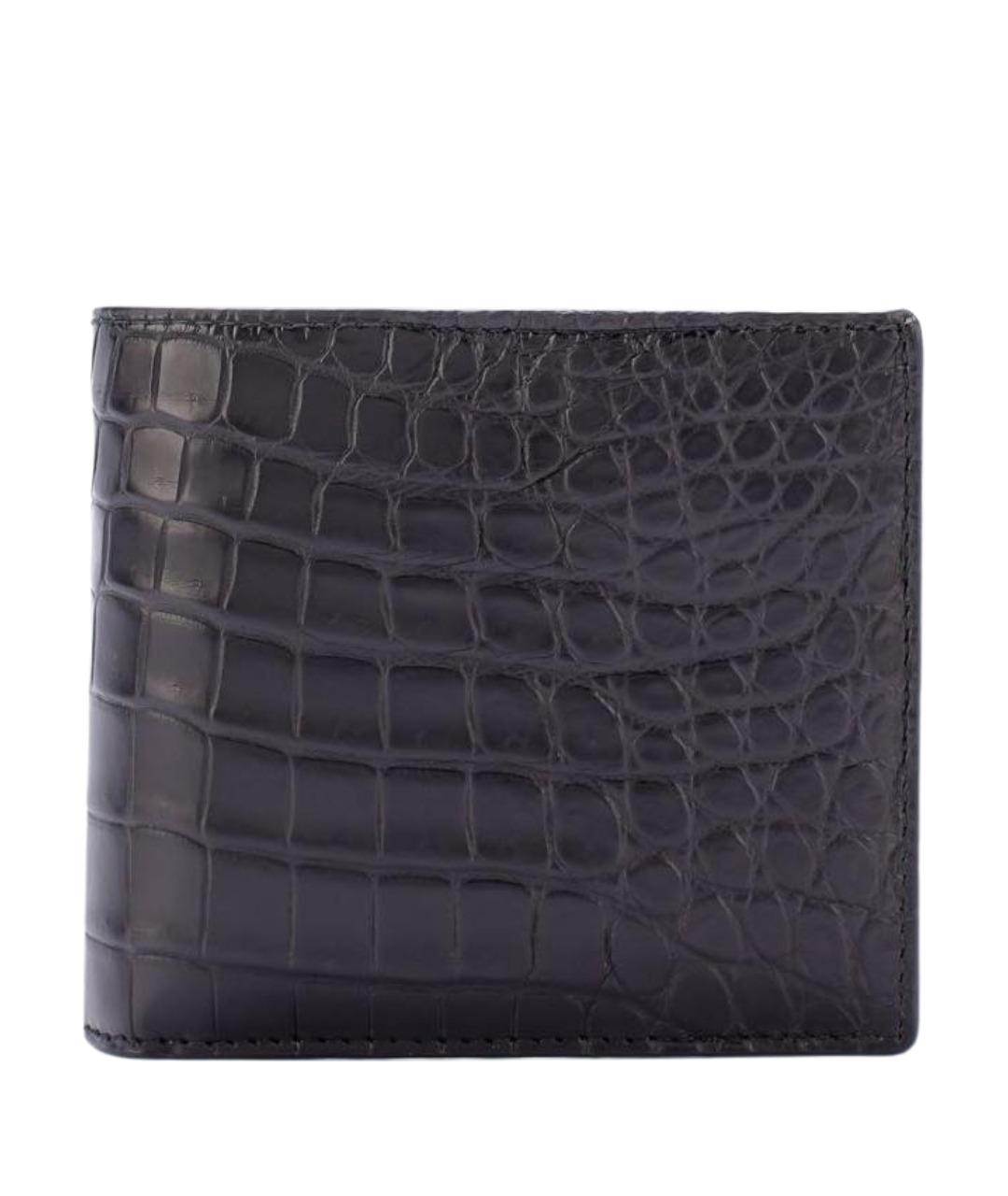 BOTTEGA VENETA Черный кожаный кошелек, фото 1