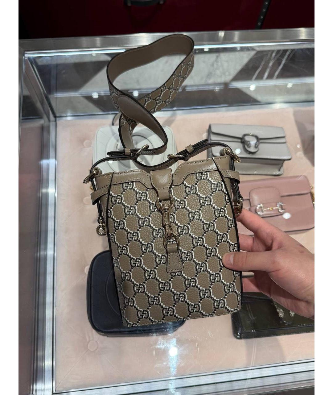 GUCCI Бежевая сумка через плечо, фото 3