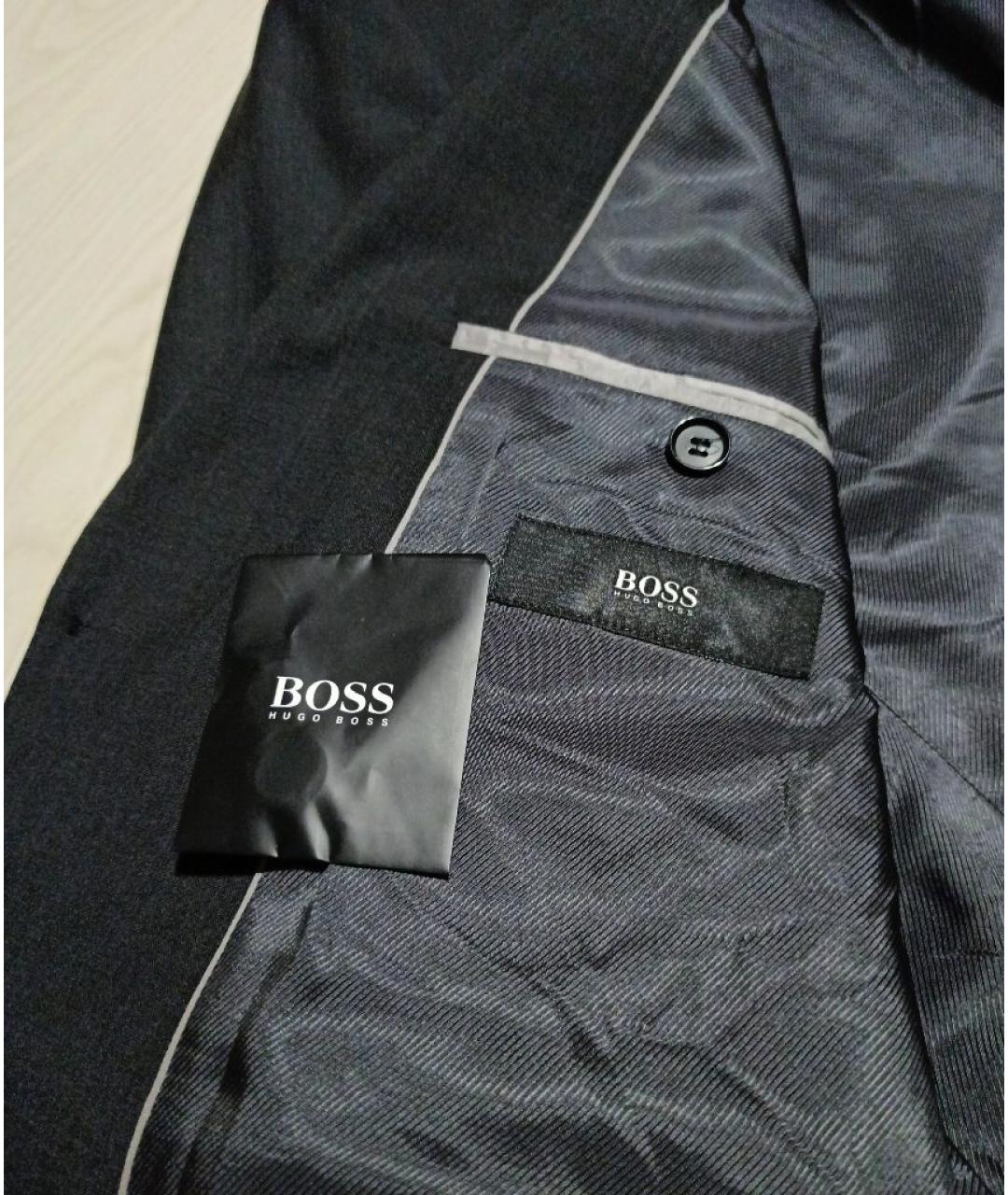 HUGO BOSS Антрацитовый шерстяной пиджак, фото 6