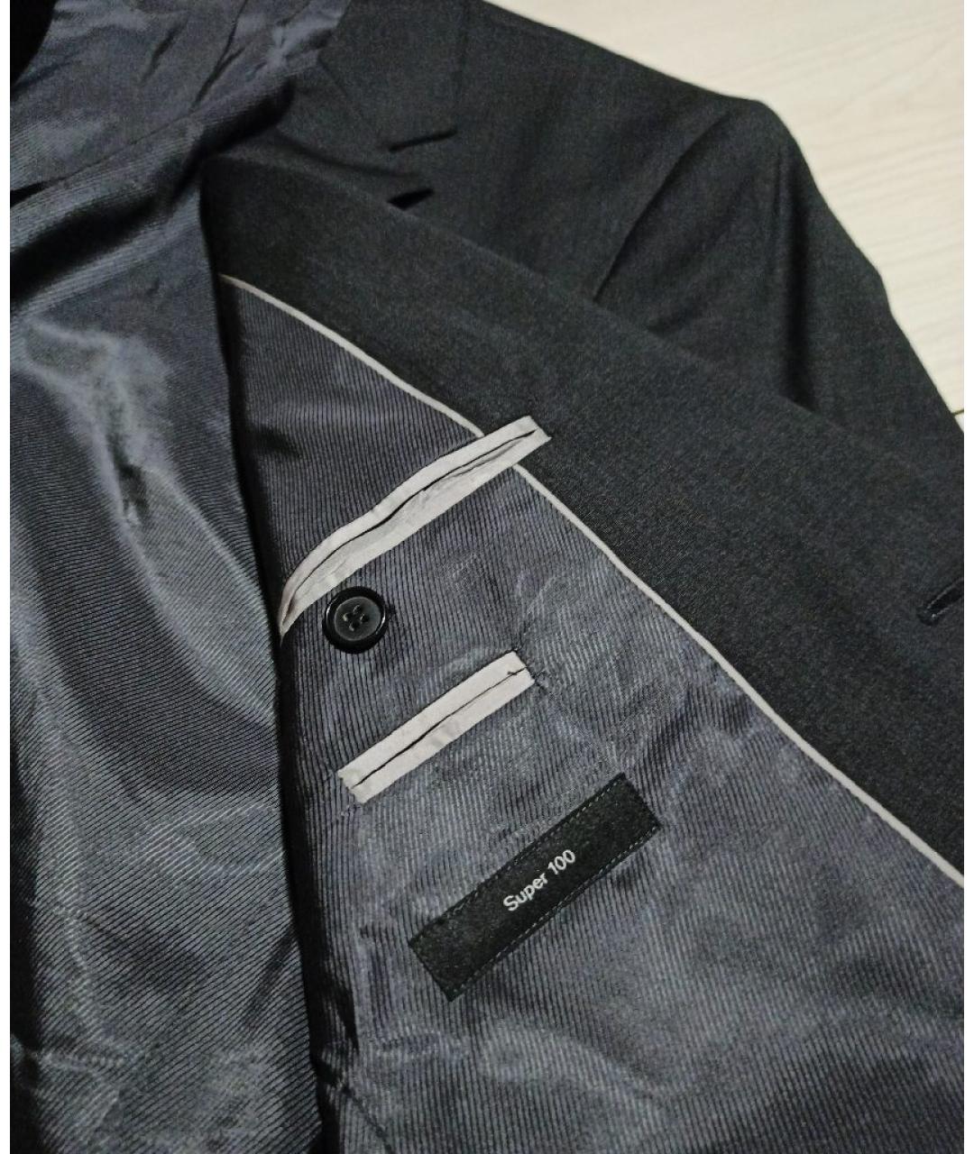 HUGO BOSS Антрацитовый шерстяной пиджак, фото 7