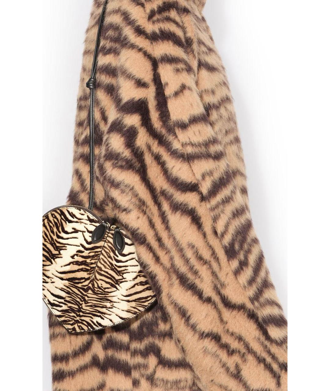 ALAIA Коричневая кожаная сумка через плечо, фото 4