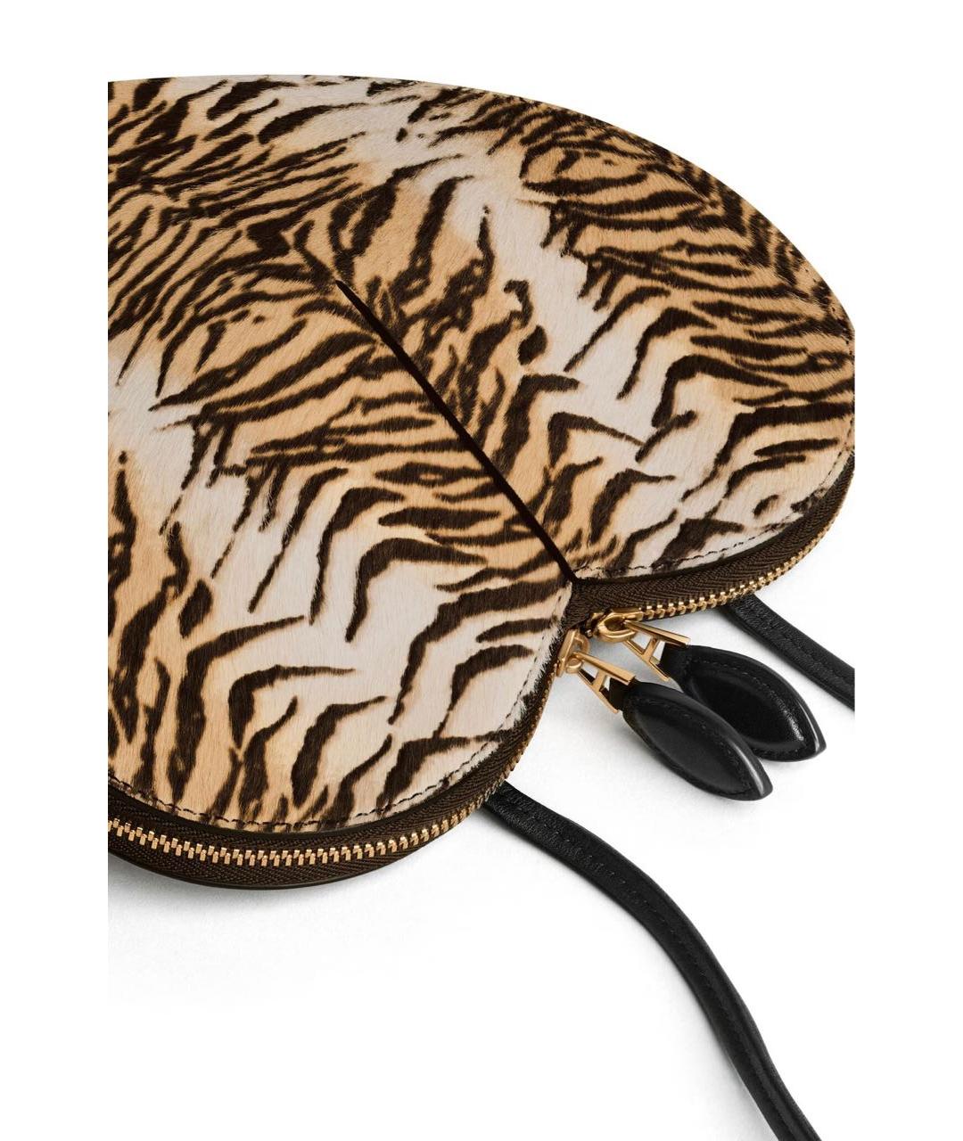 ALAIA Коричневая кожаная сумка через плечо, фото 3