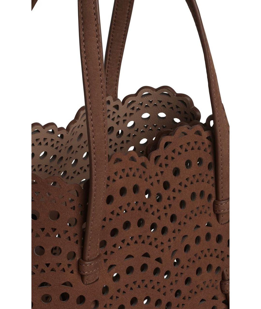 ALAIA Коричневая сумка с короткими ручками, фото 3