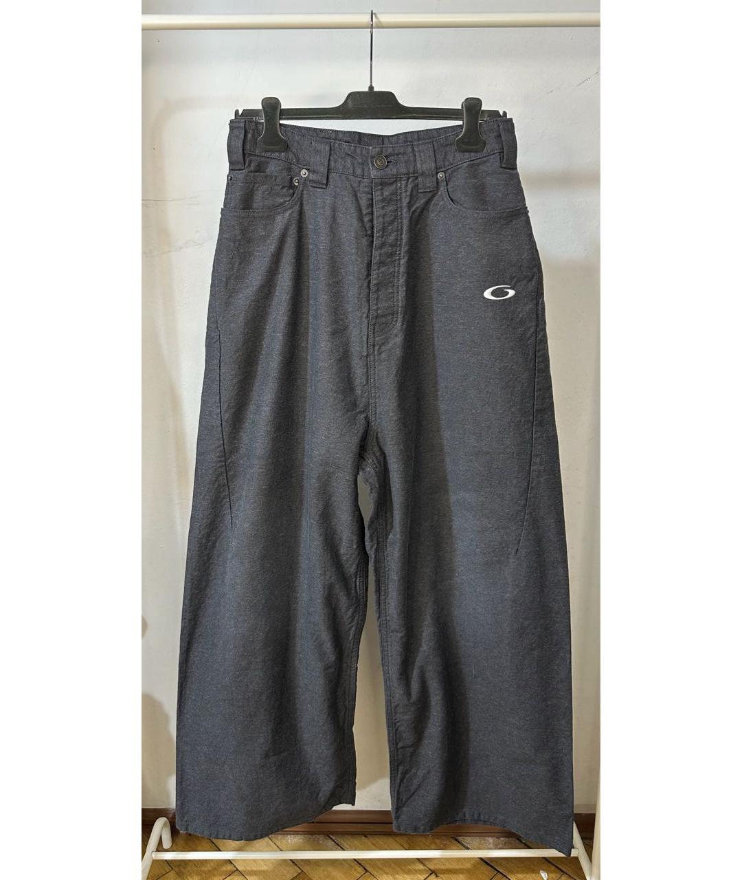 BALENCIAGA Антрацитовые хлопковые джинсы, фото 5