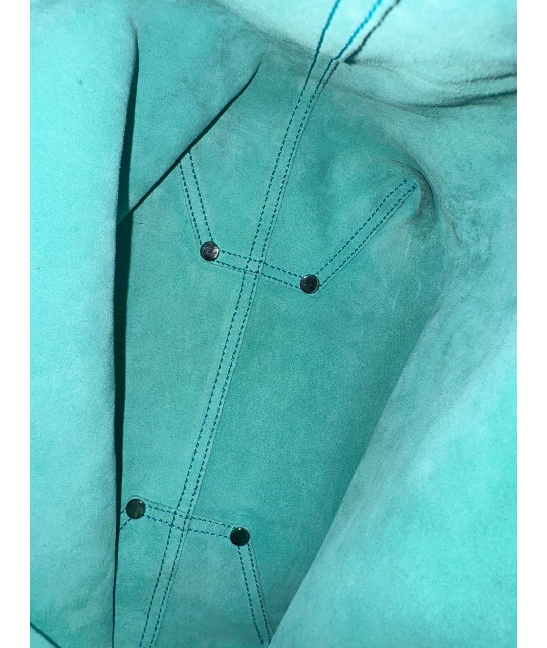 TIFFANY&CO Серебряная кожаная сумка с короткими ручками, фото 6