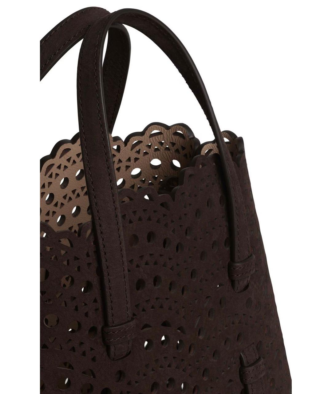 ALAIA Коричневая сумка с короткими ручками, фото 3