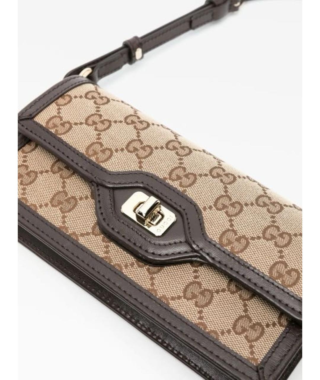 GUCCI Бежевая сумка с короткими ручками, фото 2