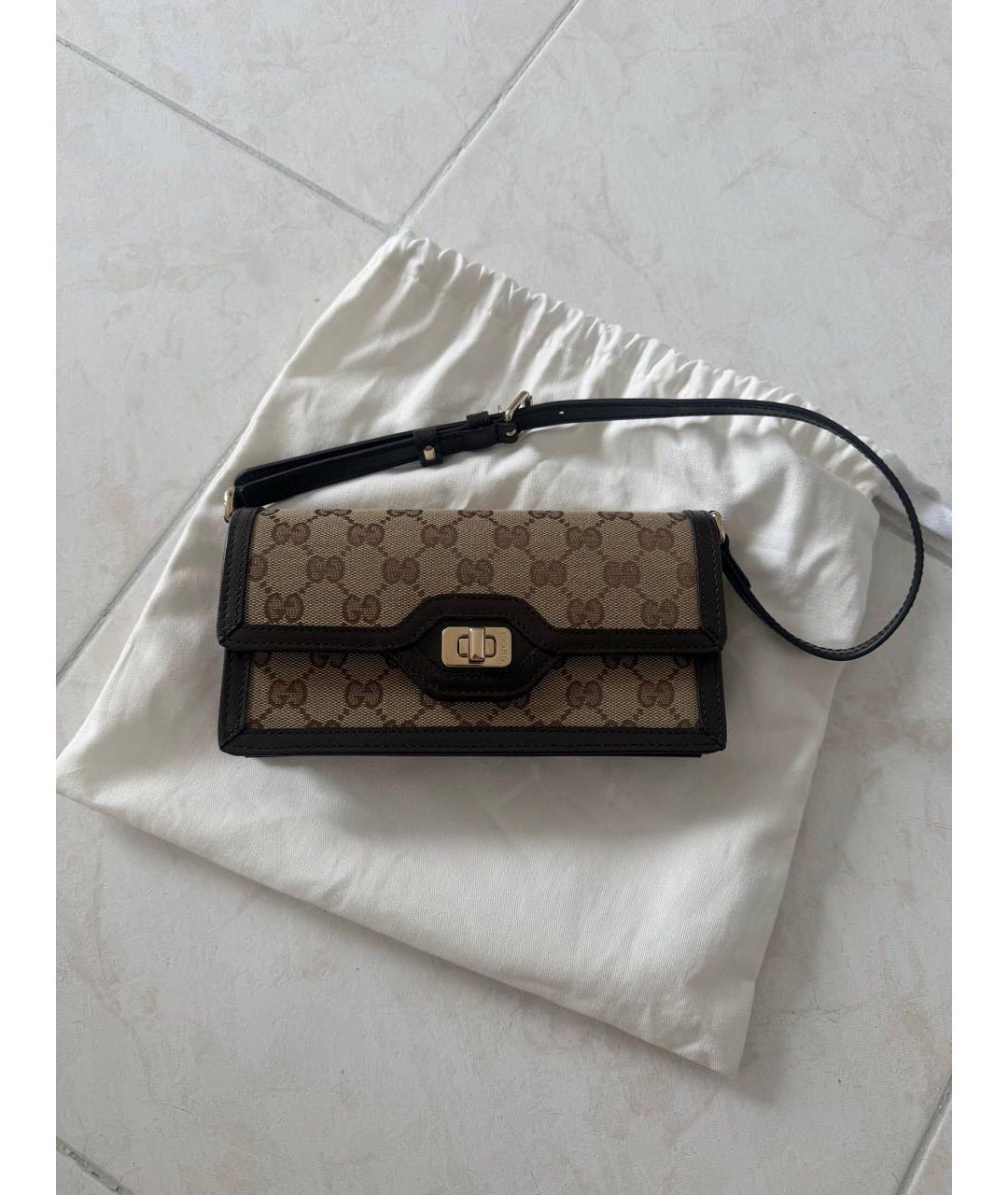 GUCCI Бежевая сумка с короткими ручками, фото 3