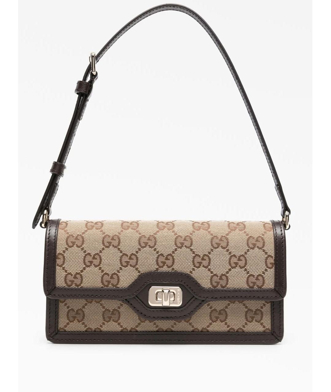 GUCCI Бежевая сумка с короткими ручками, фото 6