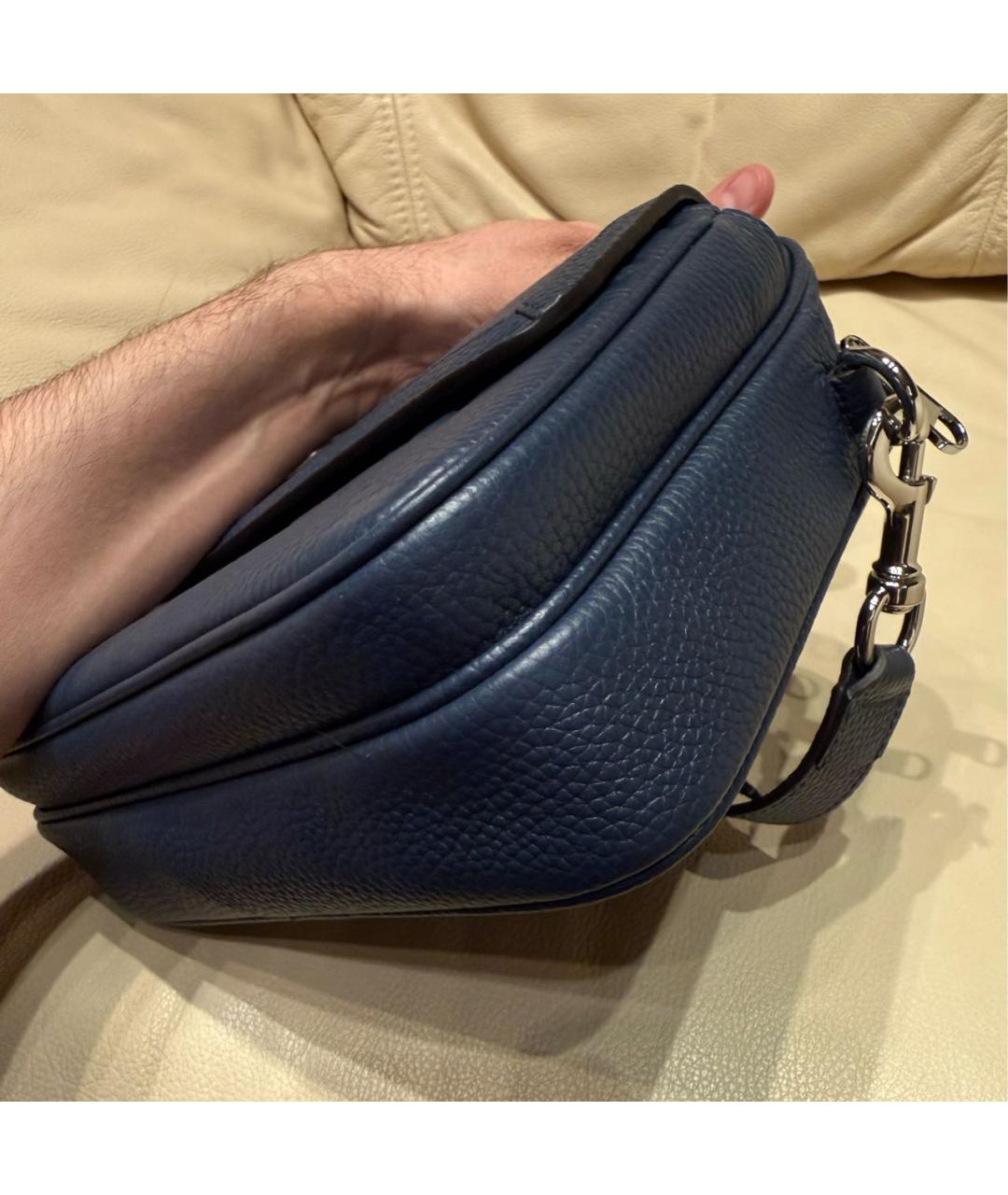 GUCCI Синяя кожаная сумка на плечо, фото 6