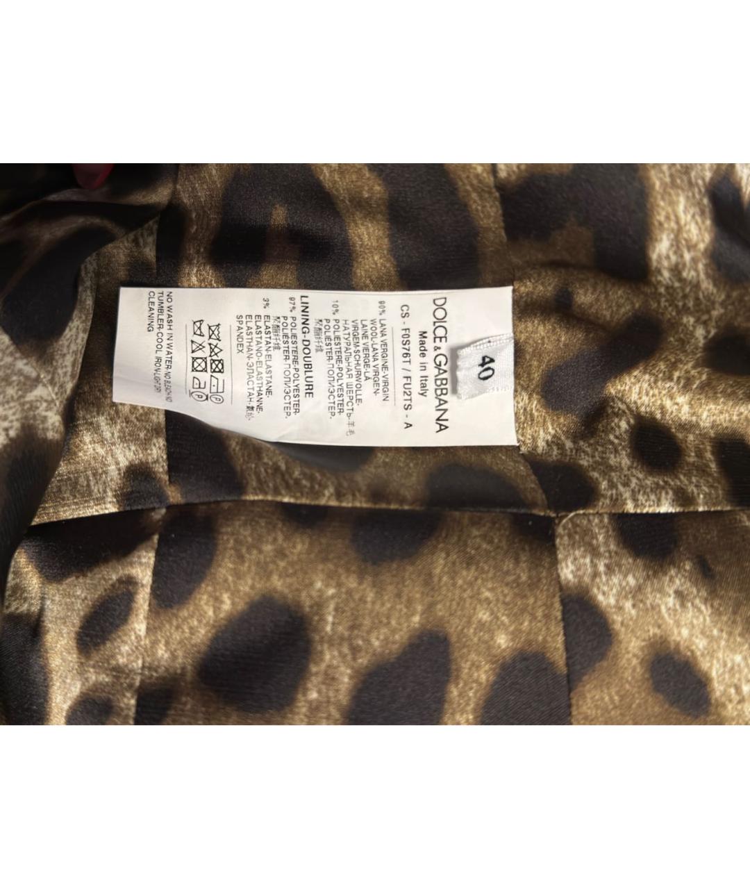 DOLCE&GABBANA Черное шерстяное пальто, фото 3