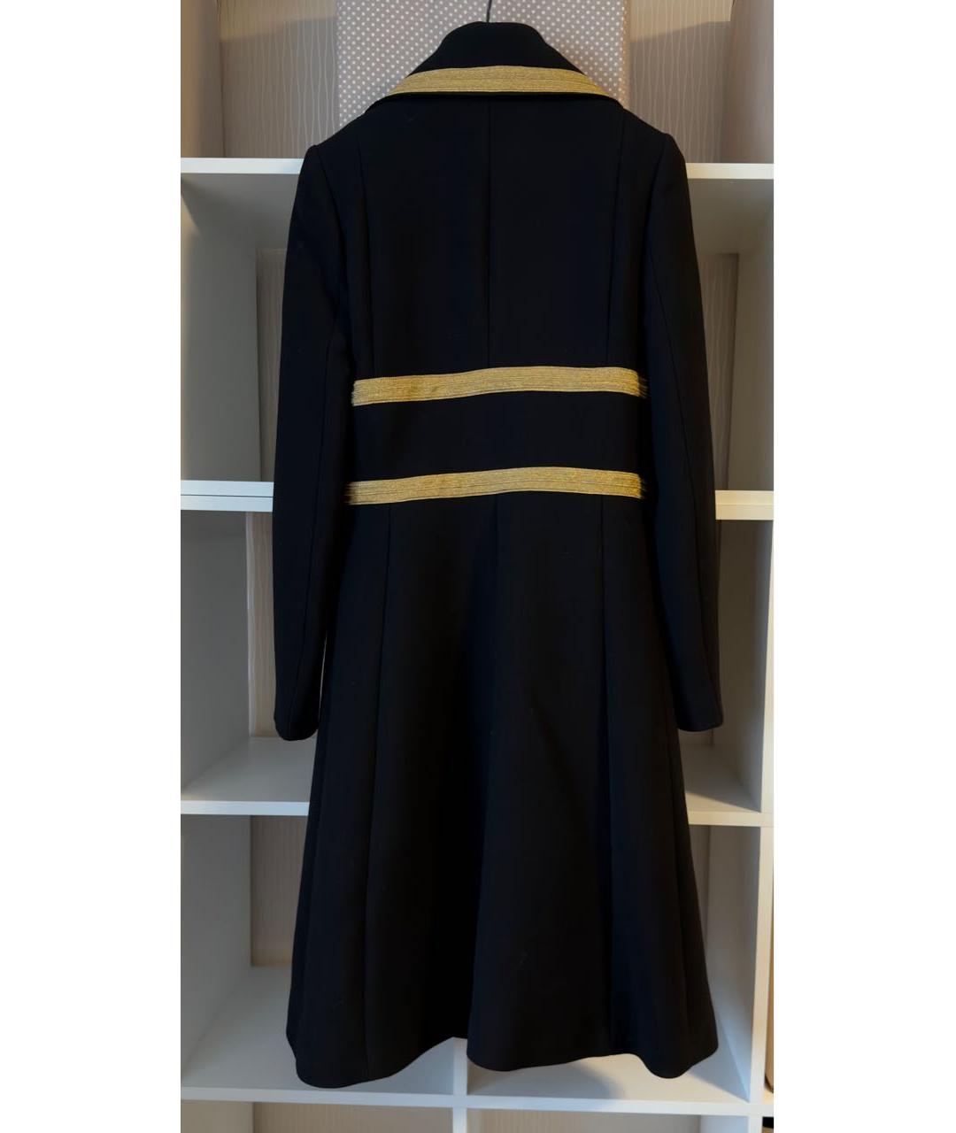 DOLCE&GABBANA Черное шерстяное пальто, фото 8