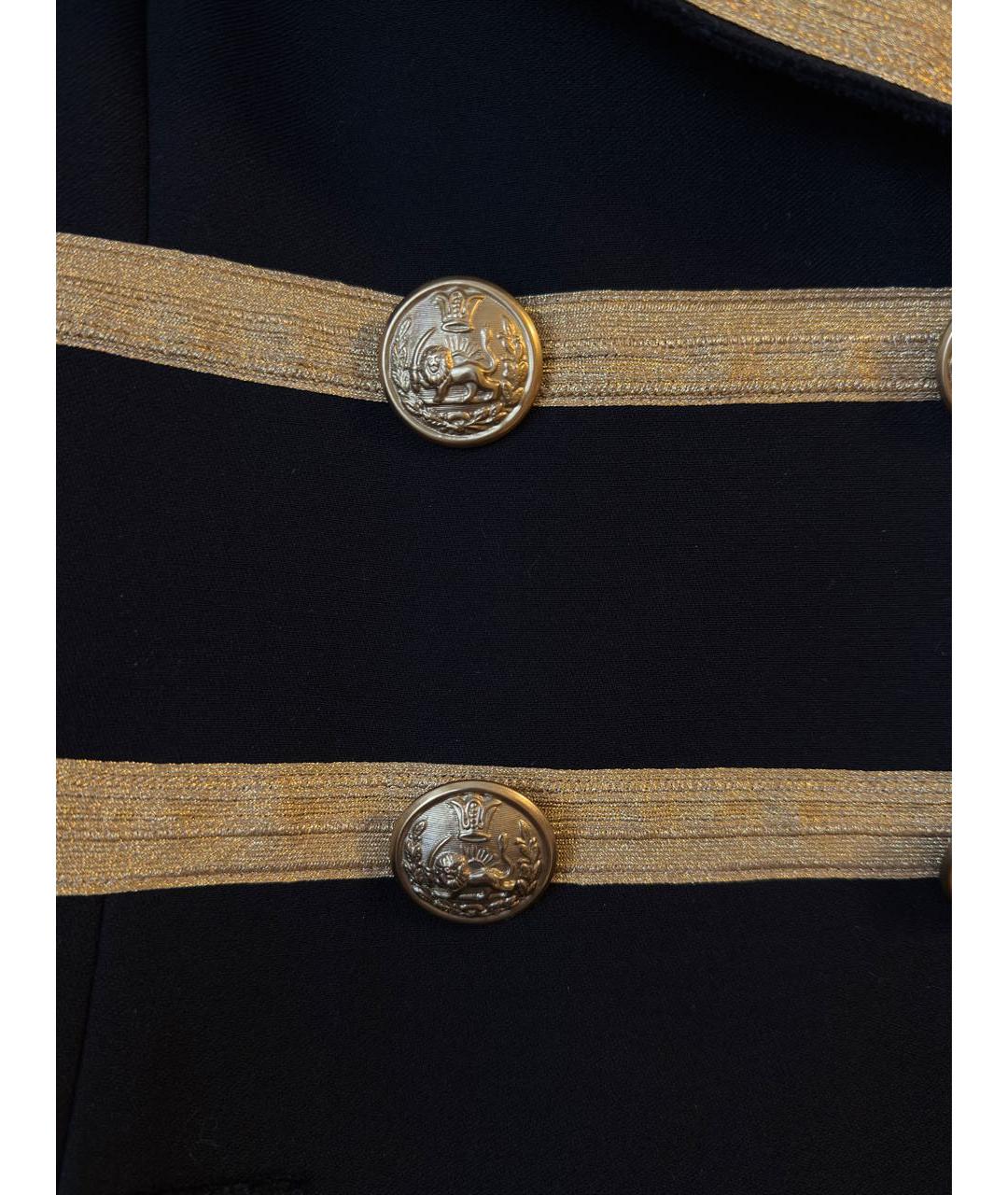 DOLCE&GABBANA Черное шерстяное пальто, фото 6