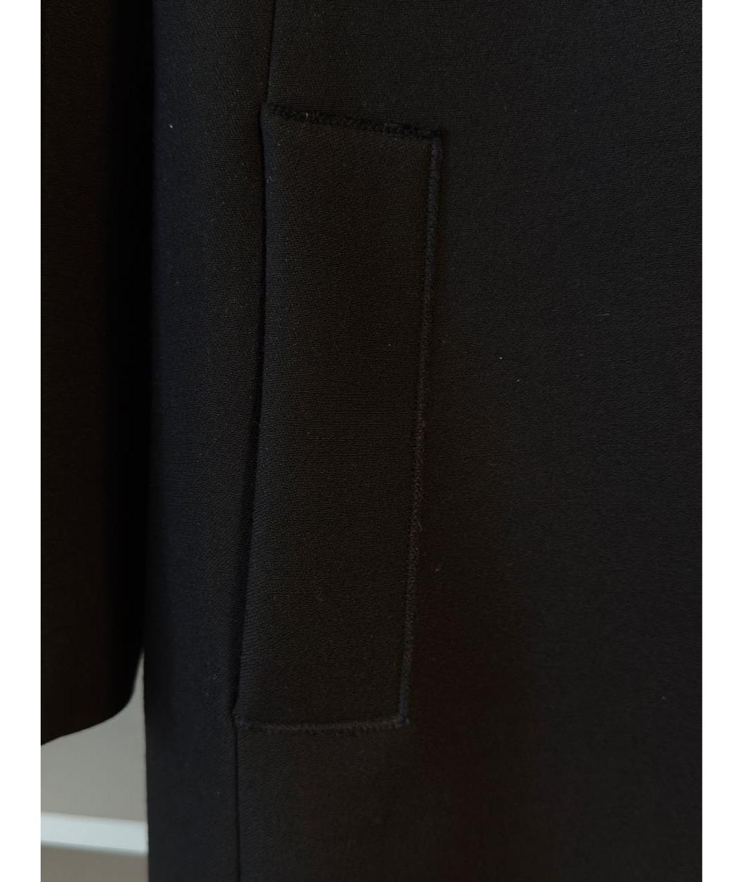 DOLCE&GABBANA Черное шерстяное пальто, фото 7