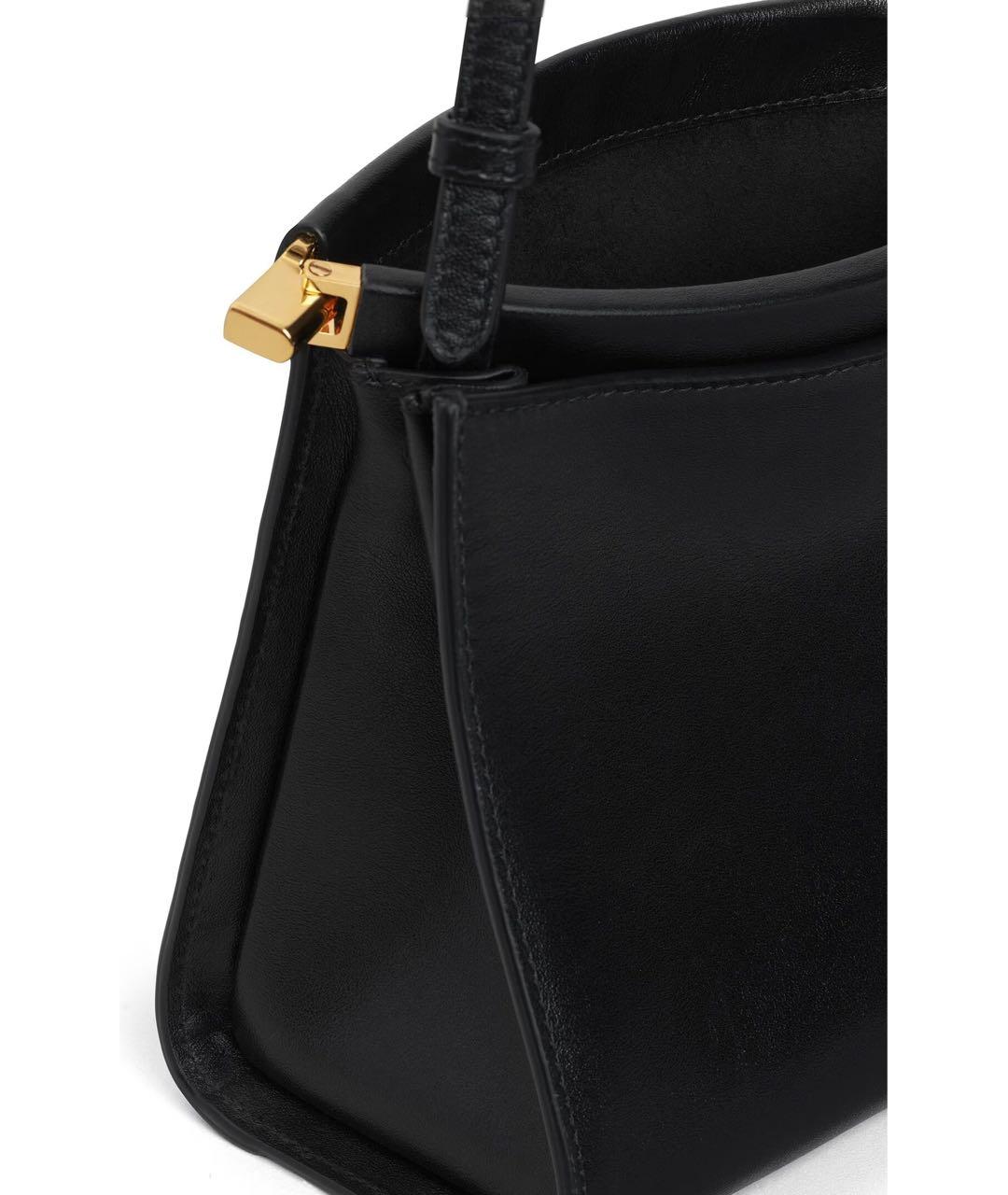 ALAIA Черная кожаная сумка через плечо, фото 3