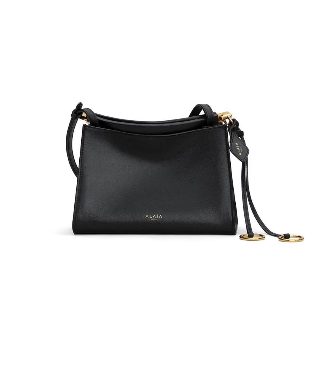 ALAIA Черная кожаная сумка через плечо, фото 1