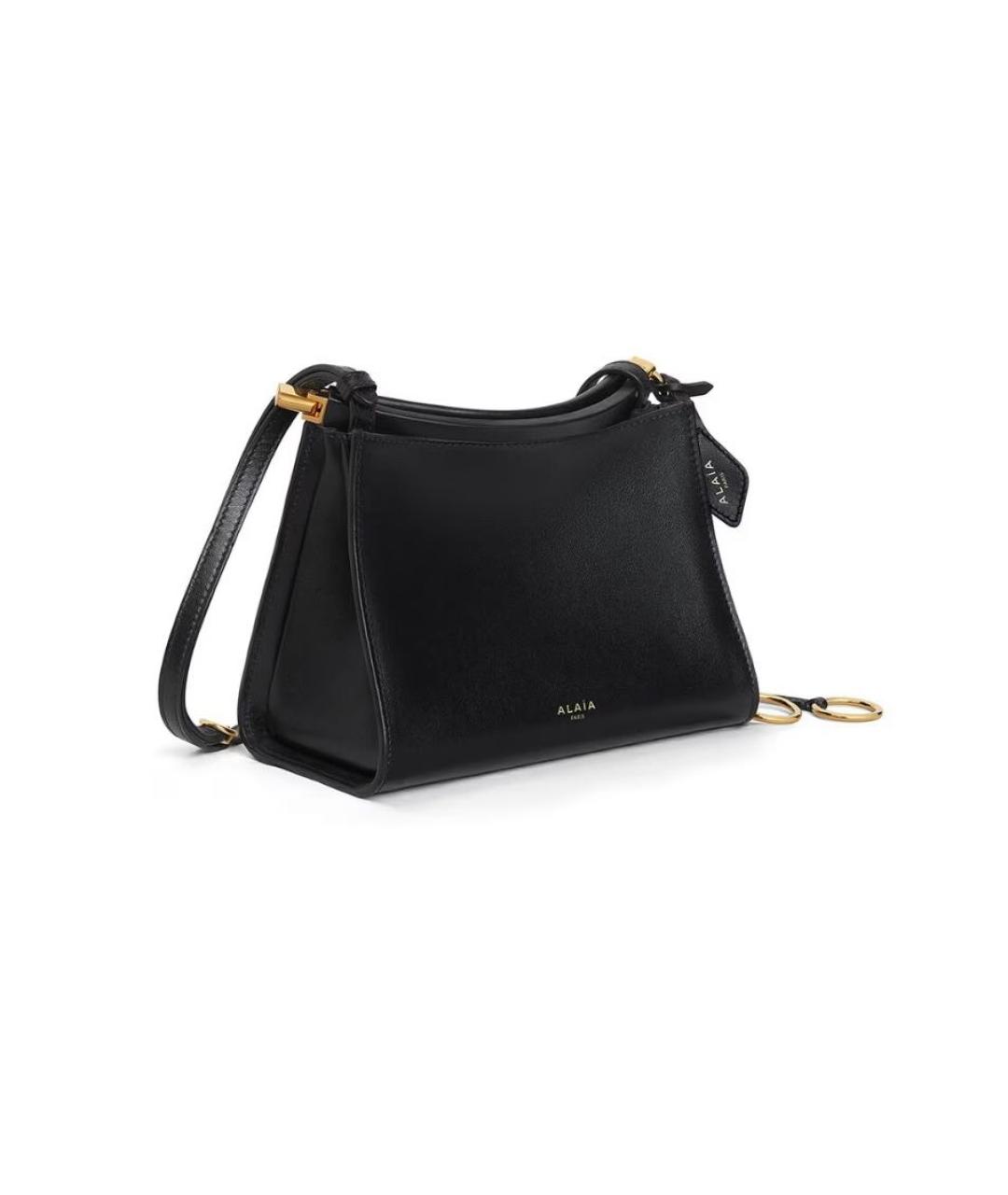 ALAIA Черная кожаная сумка через плечо, фото 2