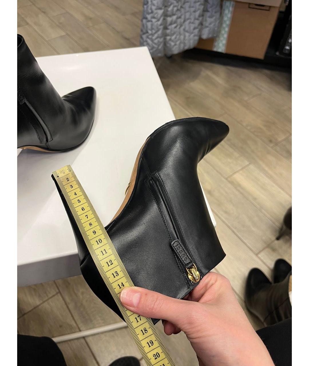 GUCCI Черные кожаные ботильоны, фото 3