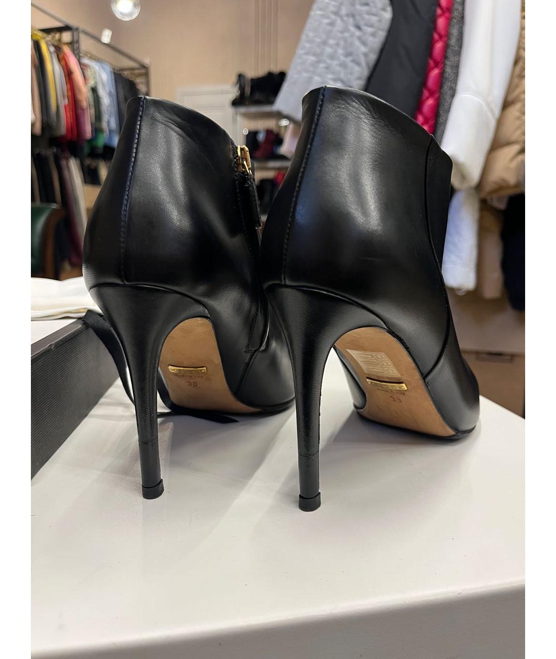 GUCCI Черные кожаные ботильоны, фото 7