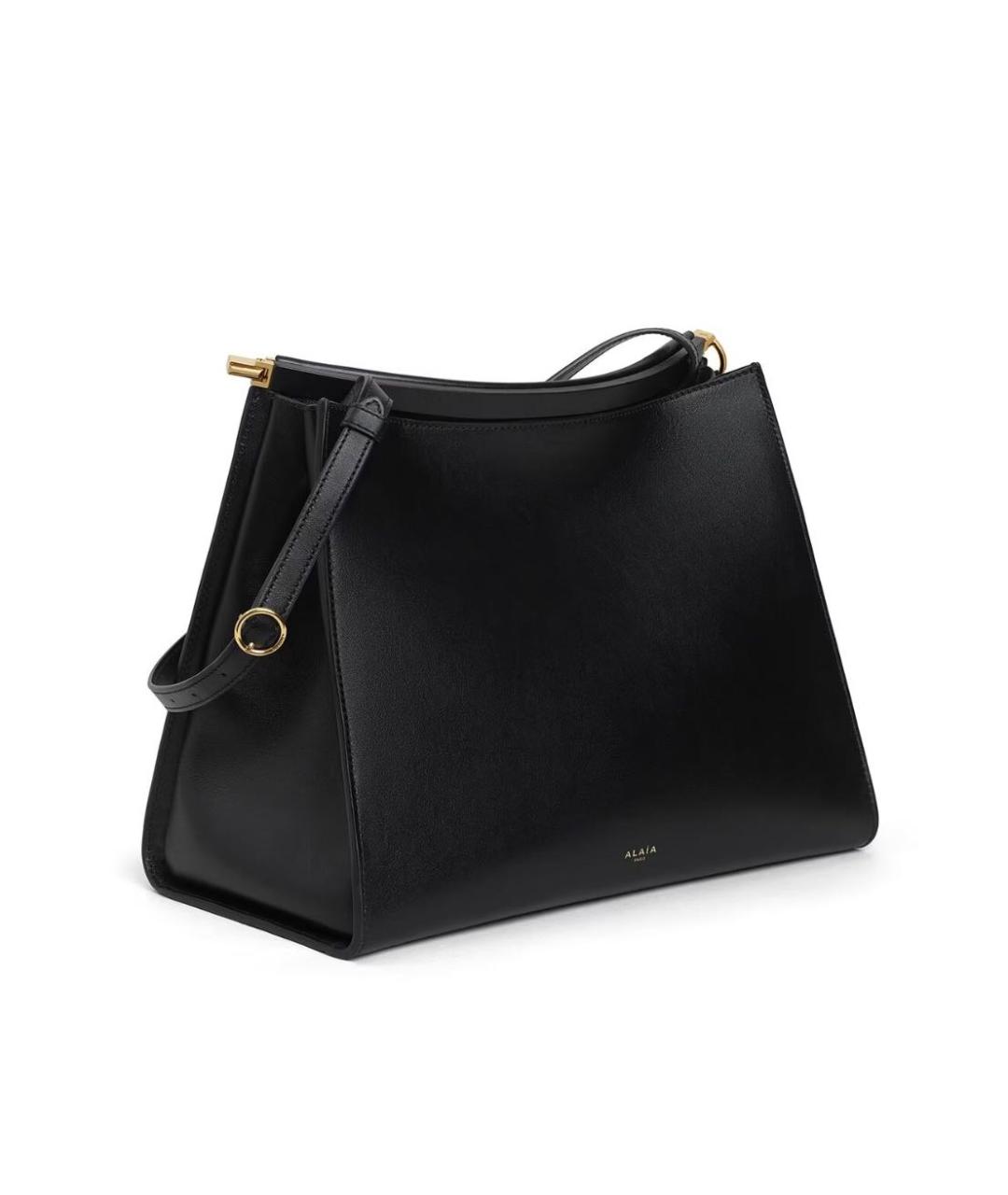 ALAIA Черная кожаная сумка через плечо, фото 2