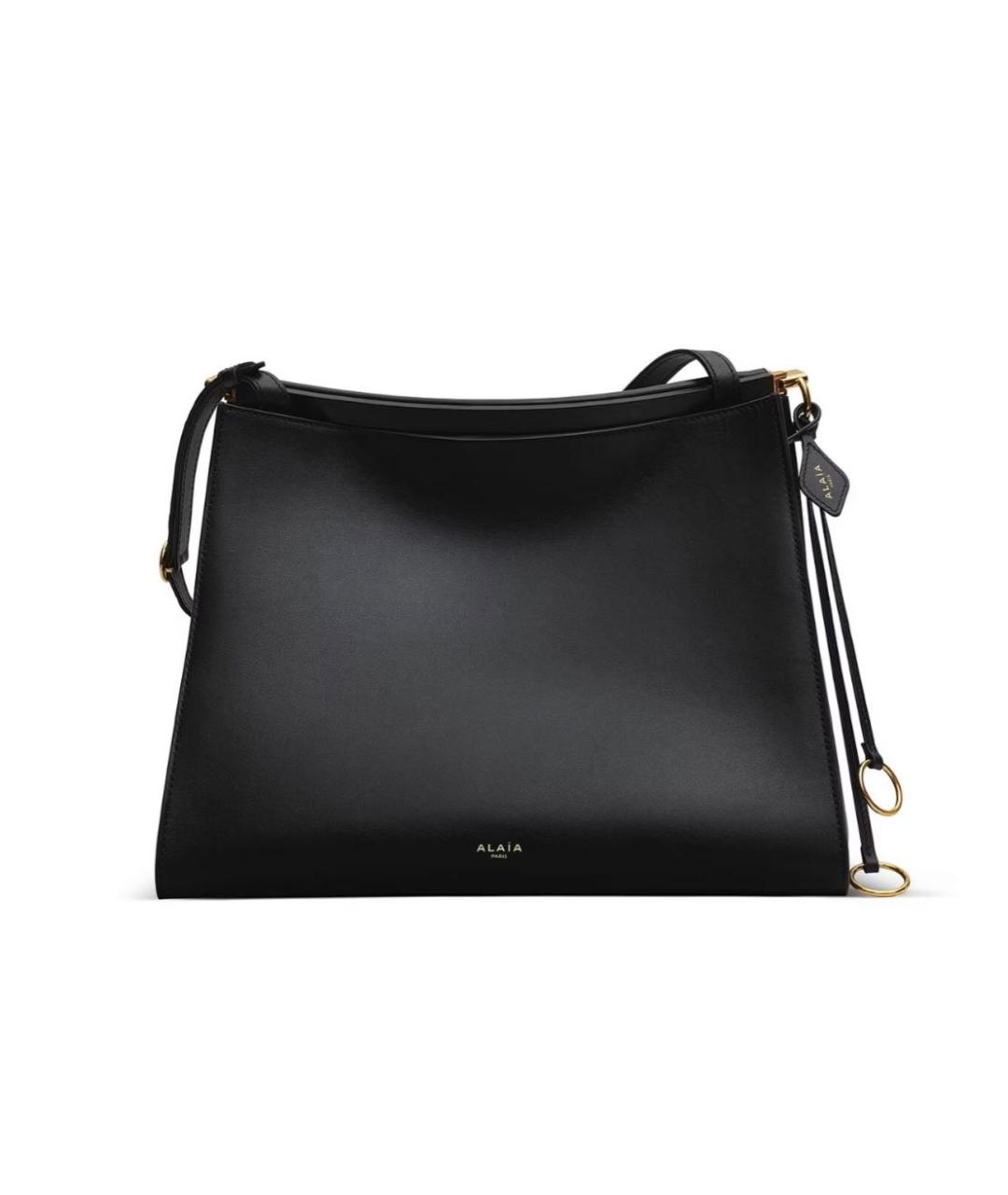 ALAIA Черная кожаная сумка через плечо, фото 1