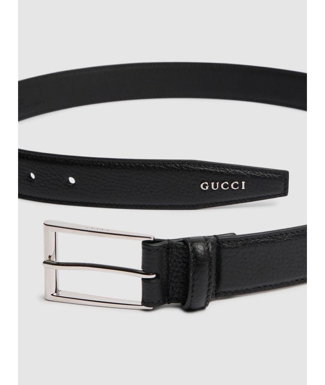 GUCCI Хаки кожаный ремень, фото 4