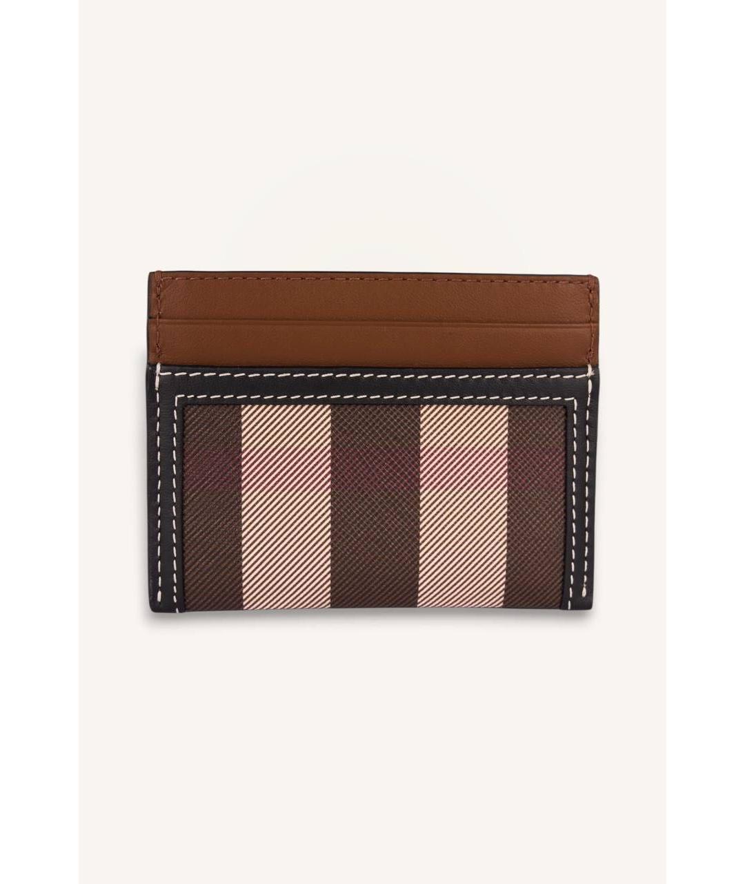 BURBERRY Коричневый кожаный кардхолдер, фото 4