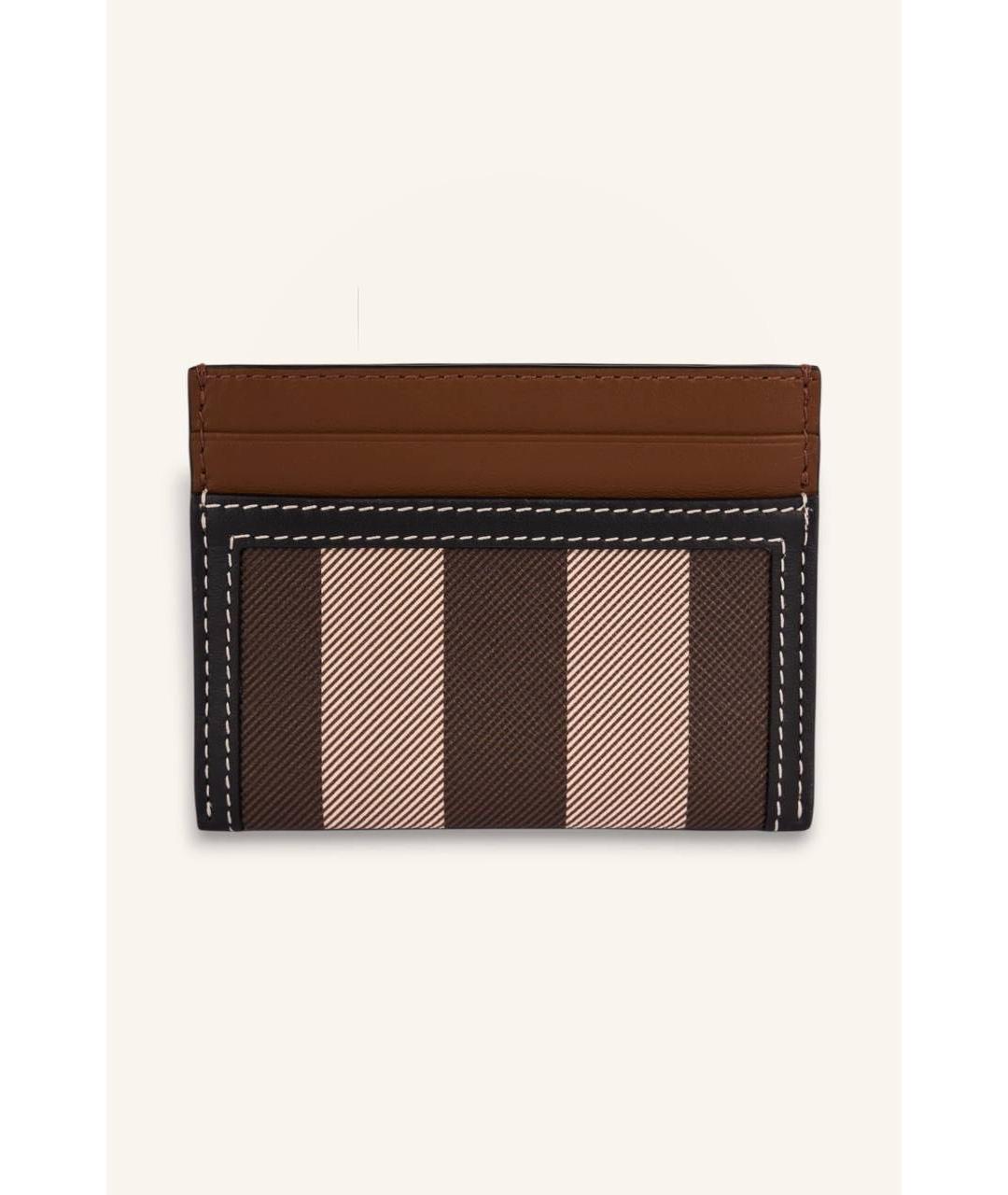 BURBERRY Коричневый кожаный кардхолдер, фото 2