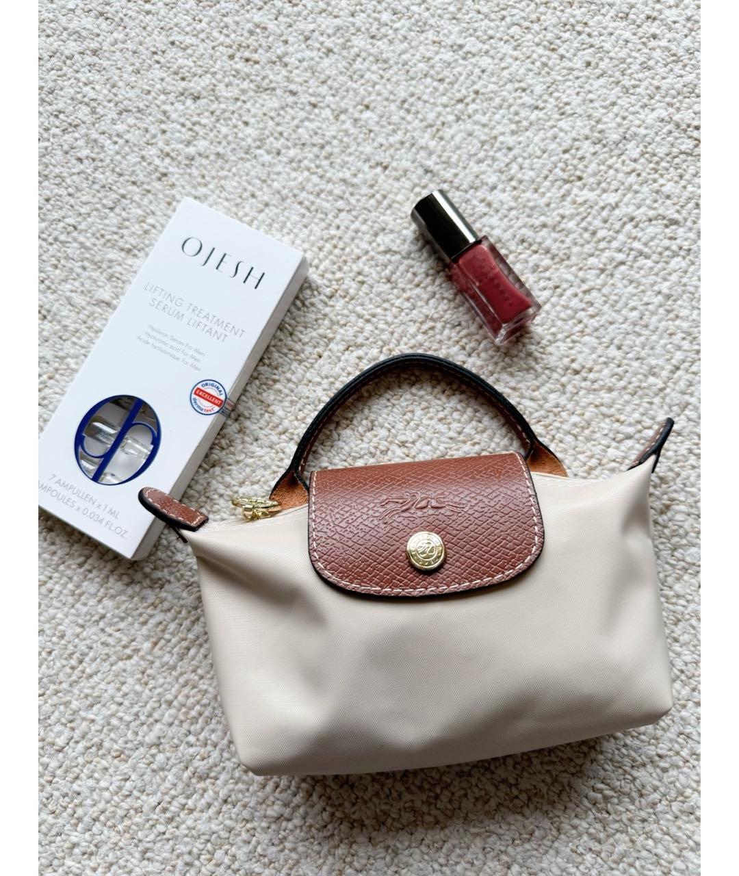 LONGCHAMP Бежевая сумка с короткими ручками, фото 3