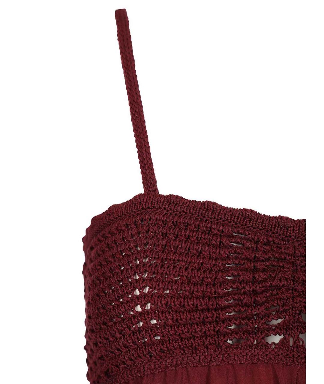 FORTE FORTE Бордовый хлопковый сарафан, фото 4