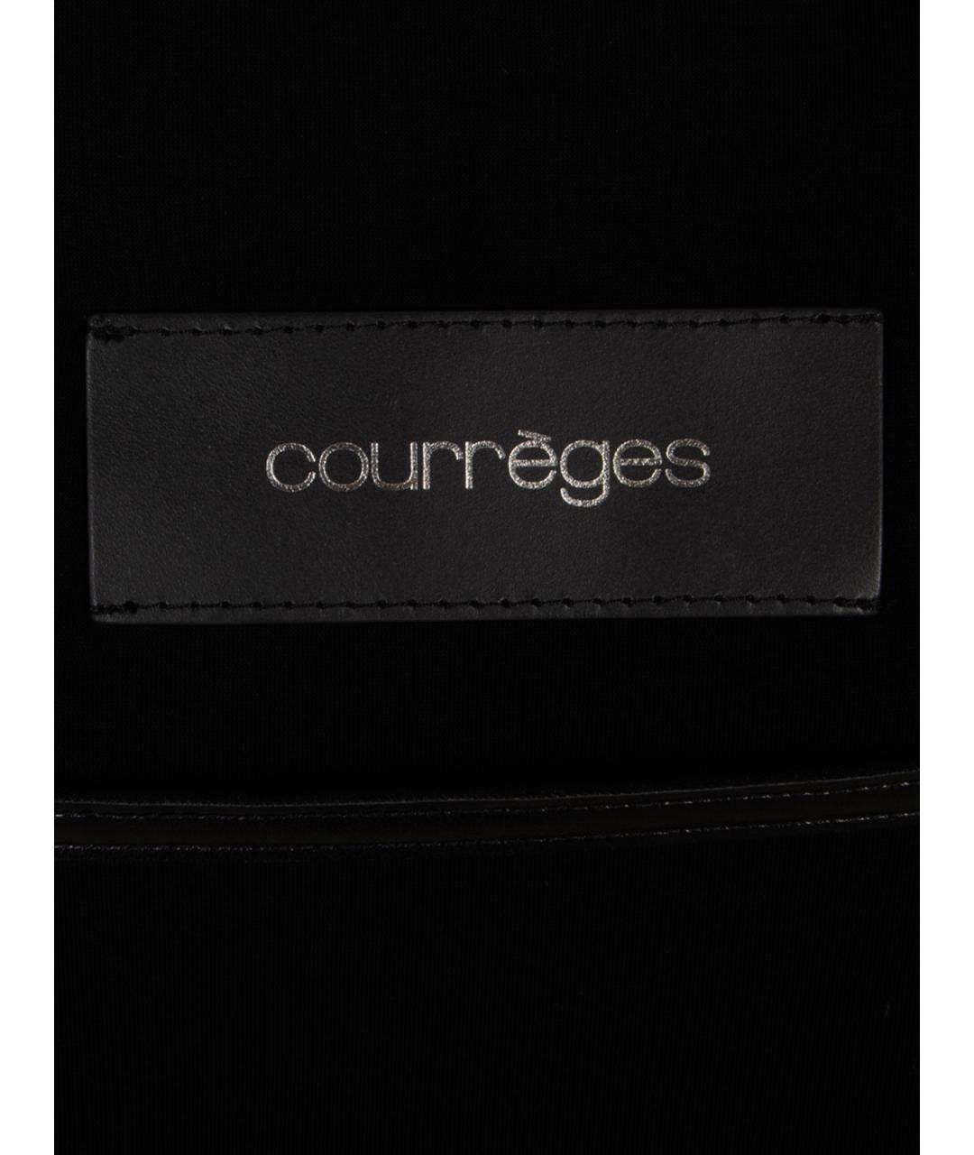 COURREGES Черная вискозная юбка-шорты, фото 3