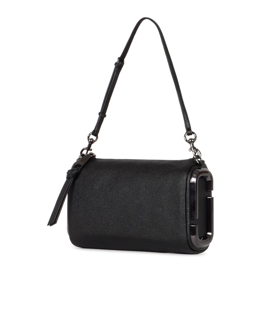 MARC JACOBS Черная кожаная сумка с короткими ручками, фото 3