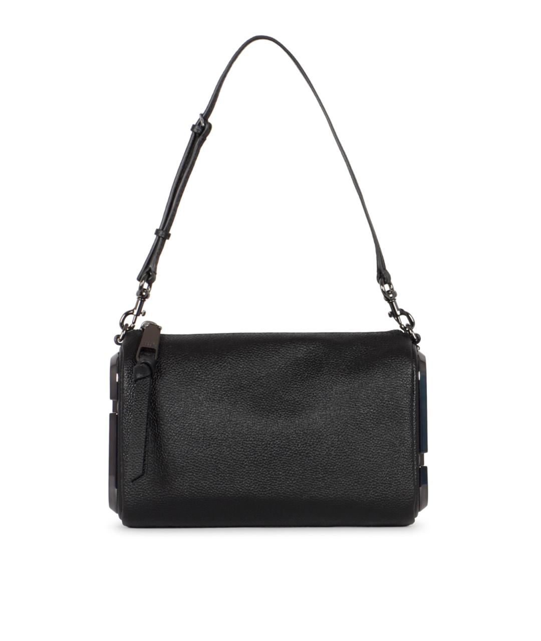 MARC JACOBS Черная кожаная сумка с короткими ручками, фото 2