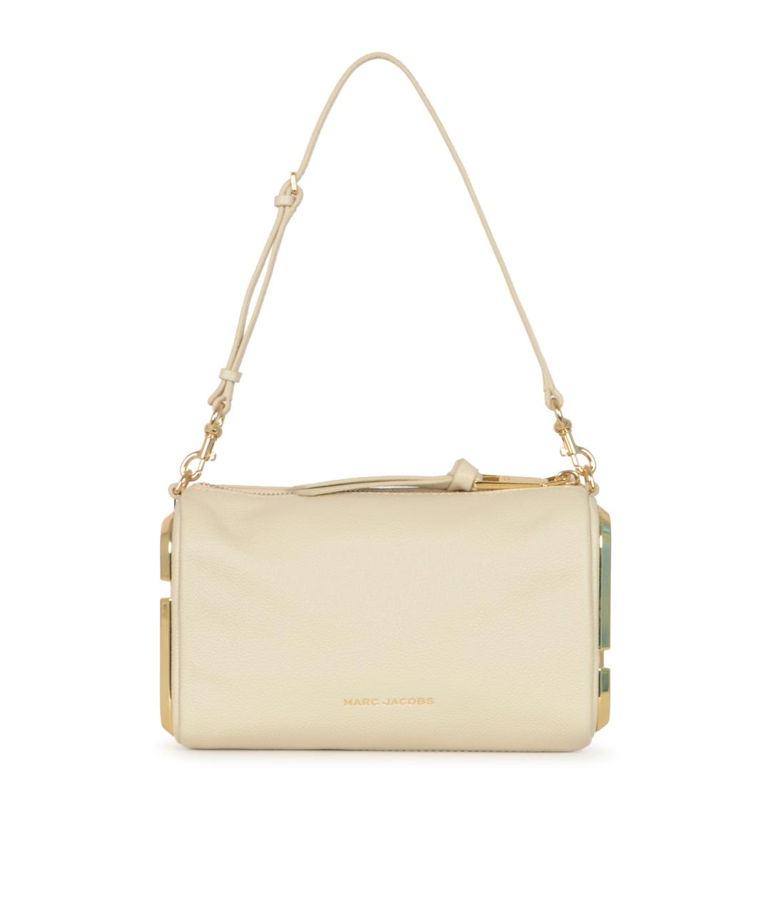 MARC JACOBS Белая кожаная сумка с короткими ручками, фото 3