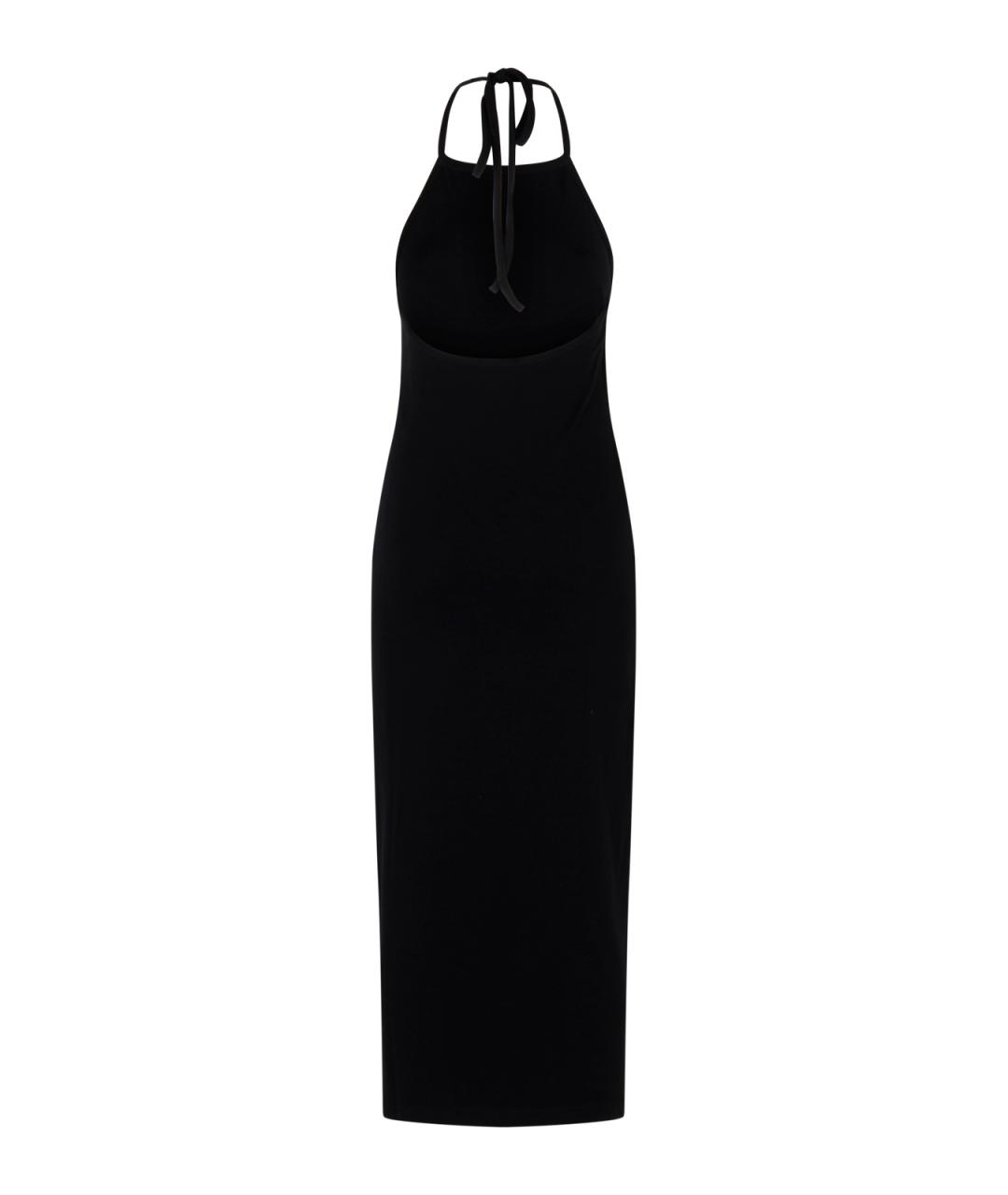 COURREGES Черное хлопковое повседневное платье, фото 2