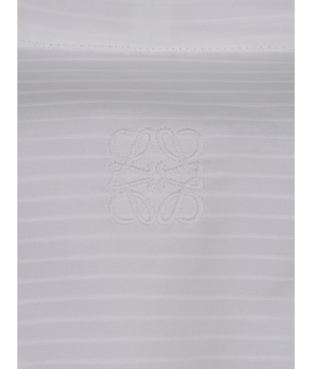 LOEWE Белое хлопковое повседневное платье, фото 3