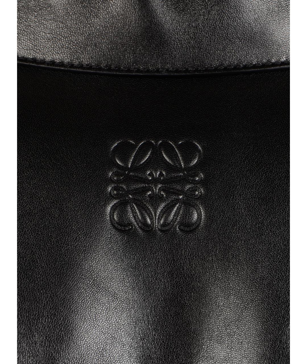 LOEWE Черная кожаная куртка, фото 3