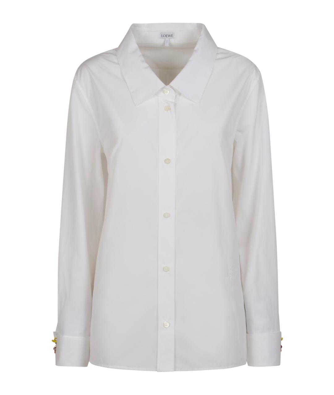 LOEWE Белая хлопковая рубашка, фото 1