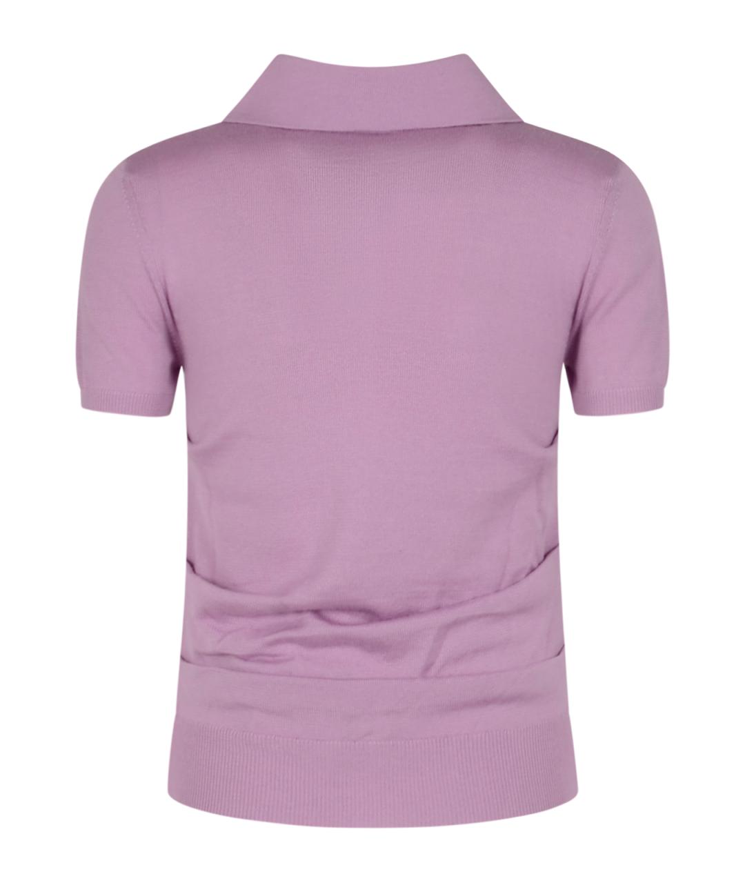 LOEWE Фиолетовая кашемировая футболка, фото 2
