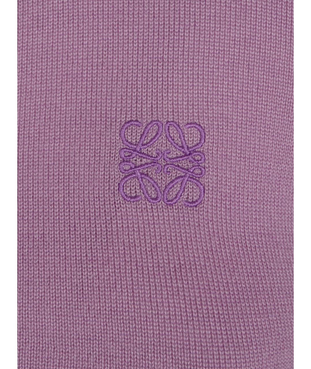 LOEWE Фиолетовая кашемировая футболка, фото 3