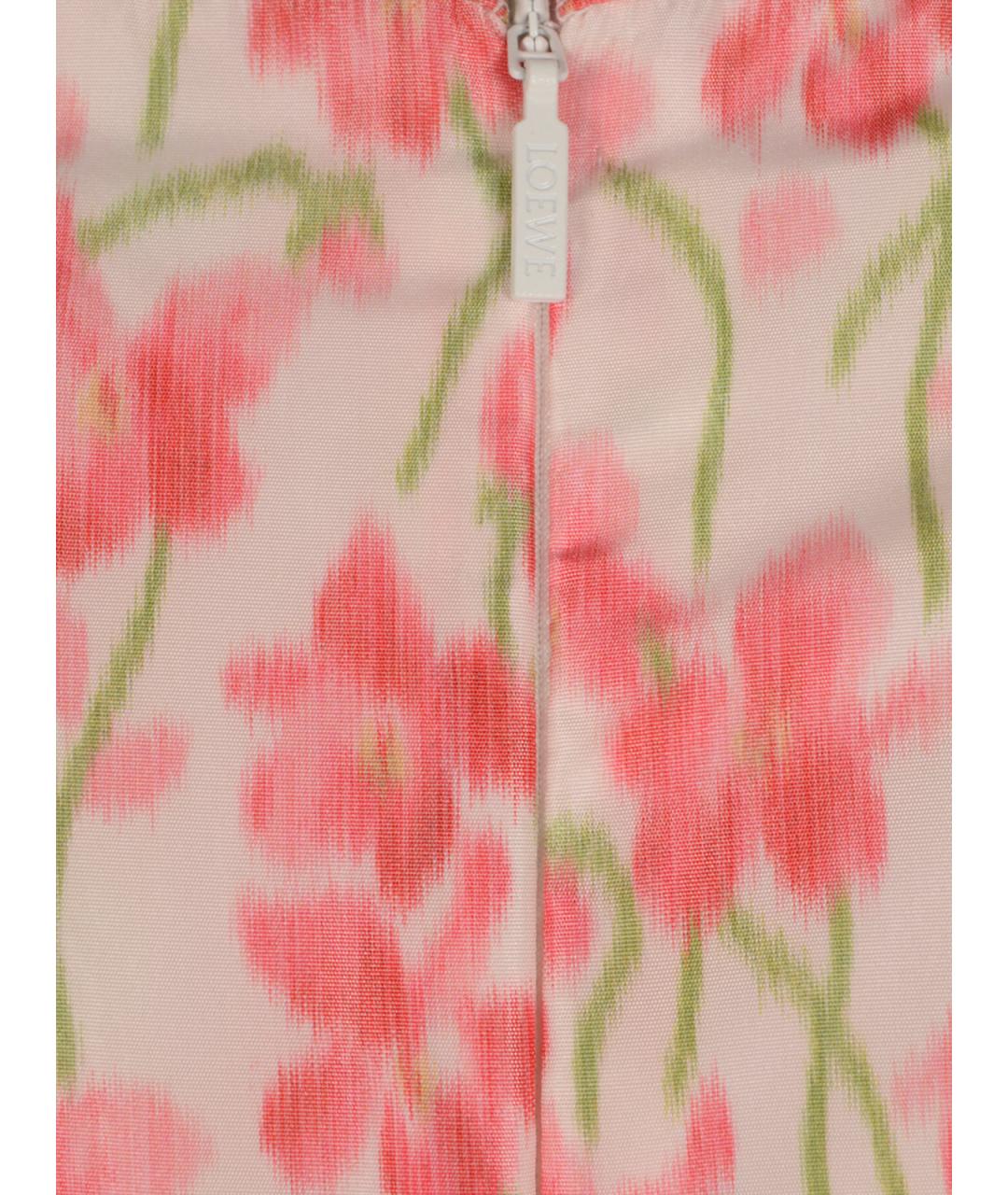 LOEWE Мульти полиэстеровое платье, фото 3