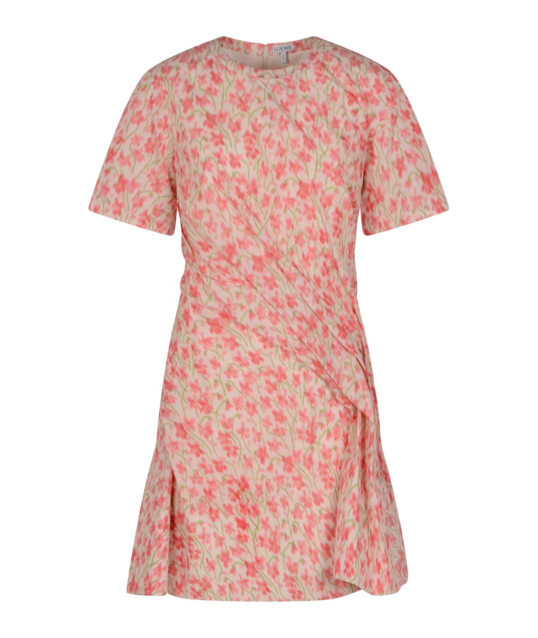 LOEWE Мульти полиэстеровое платье, фото 1
