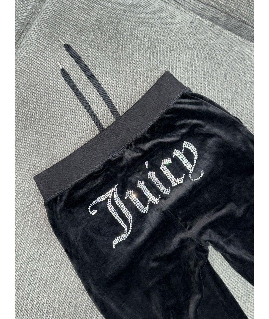 JUICY COUTURE Черный велюровый костюм с брюками, фото 4