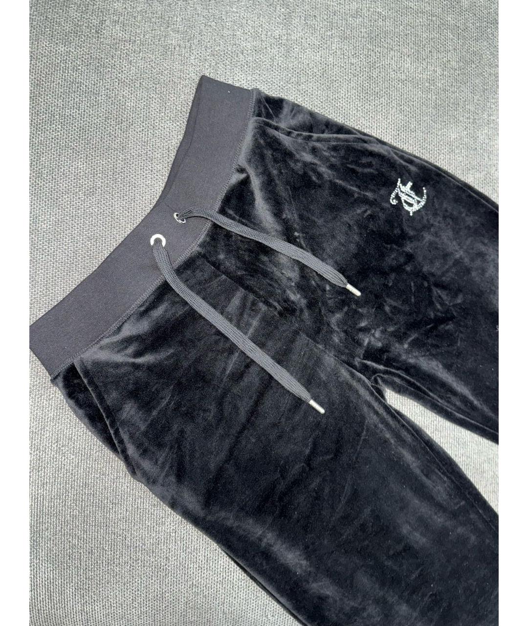 JUICY COUTURE Черный велюровый костюм с брюками, фото 5