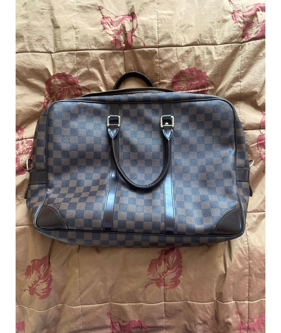 LOUIS VUITTON Коричневый портфель, фото 2